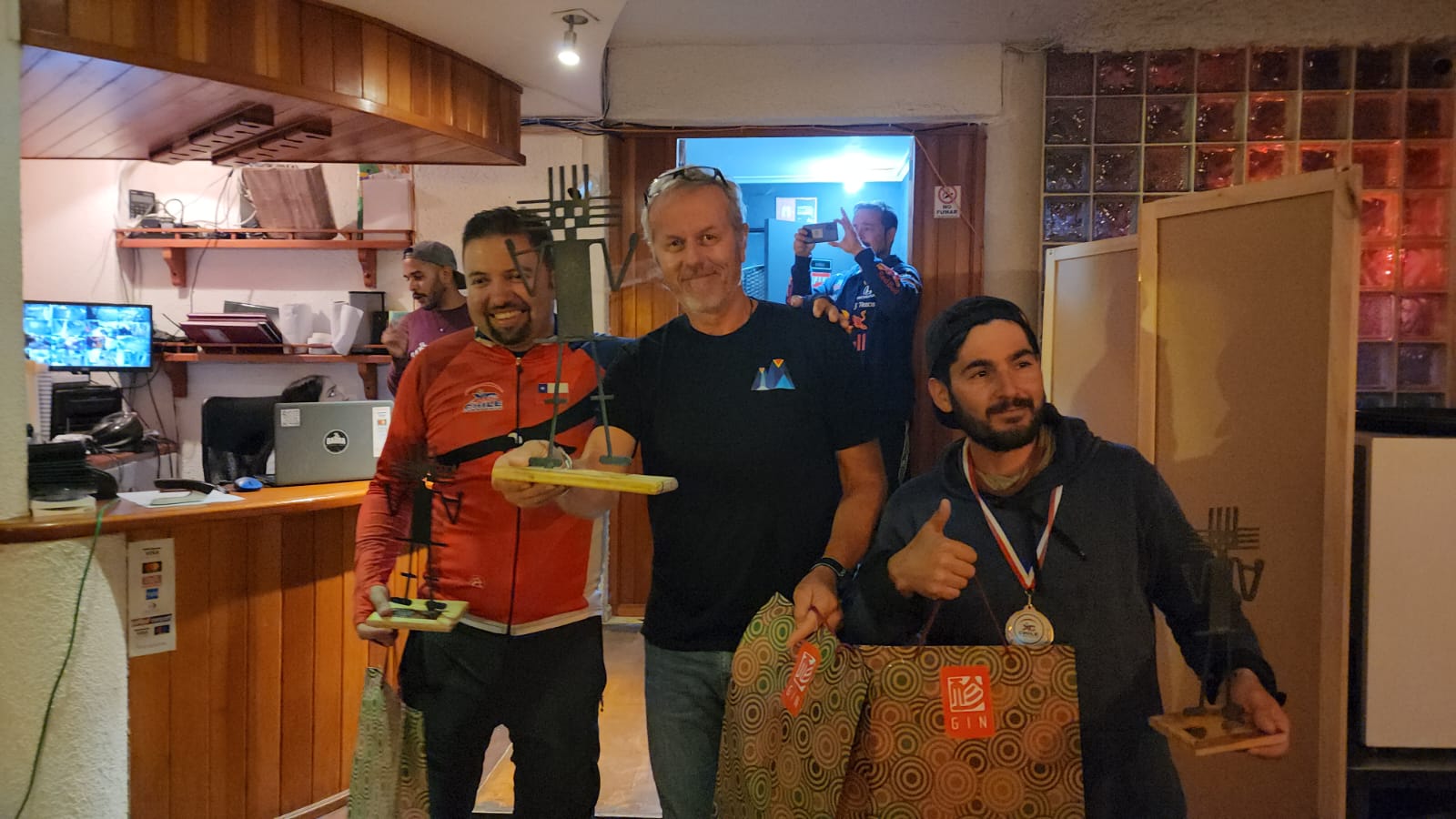 Premiación de competencia de parapente